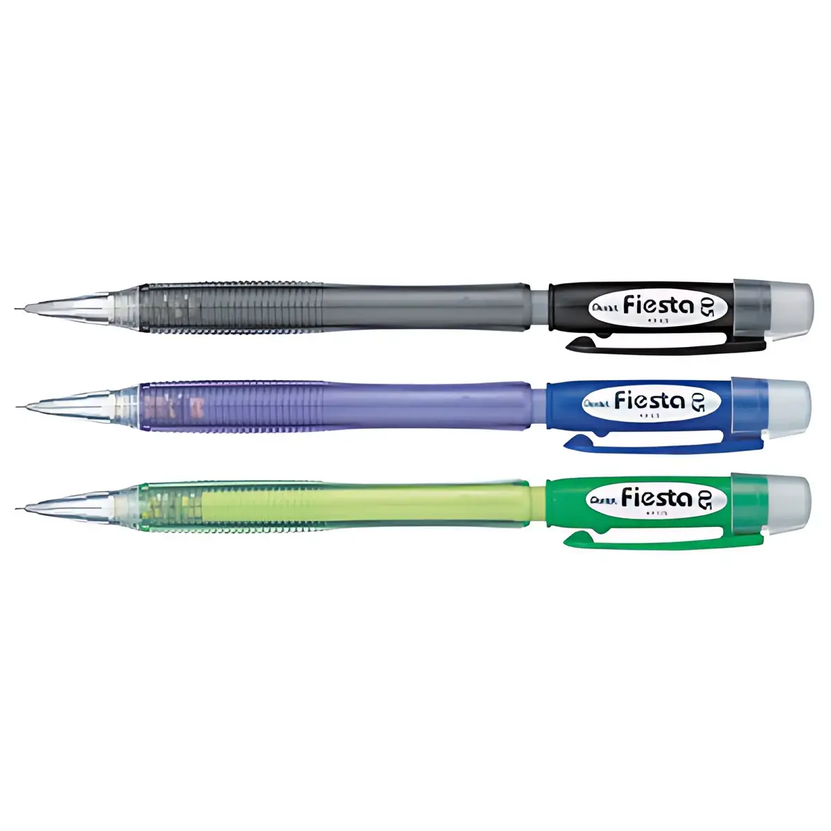 Pentel Porte-mines Fiesta AX107, noir transparent photo du produit