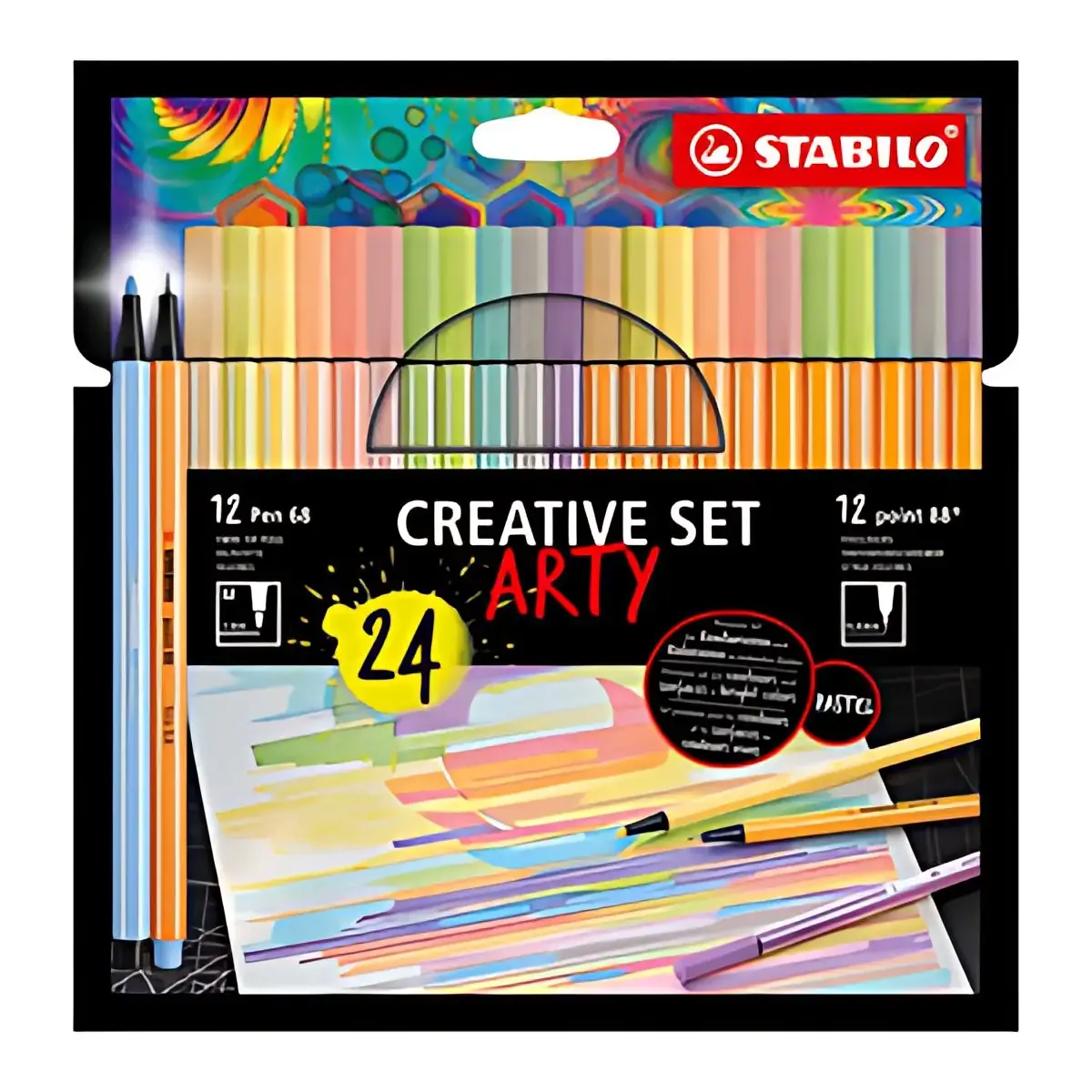 STABILO Set créatif point 88/Pen 68 ARTY, étui carton de 24 photo du produit