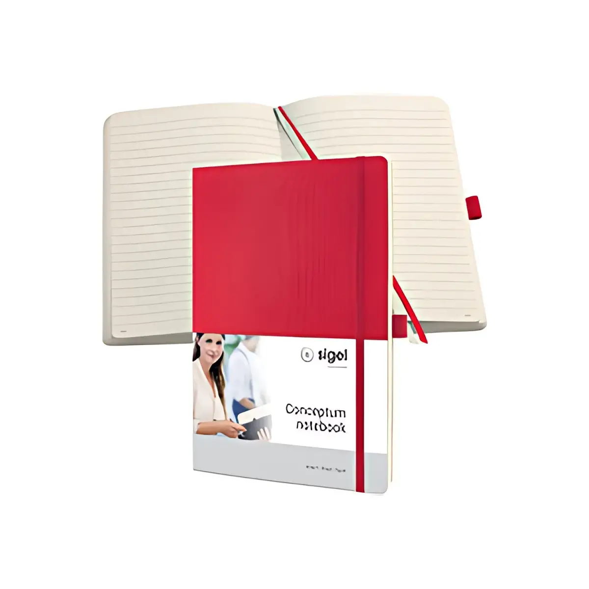 sigel Carnet de notes Conceptum, A4, quadrill&eacute;, rouge photo du produit