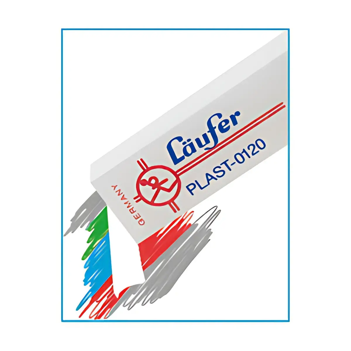 Läufer Gomme en plastique PLAST-0120, carte blister de 2 photo du produit