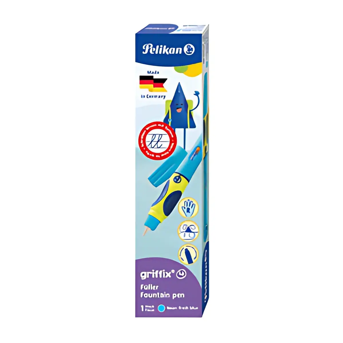 Griffix Stylo plume - Bleu - pour droitiers - Pelikan photo du produit