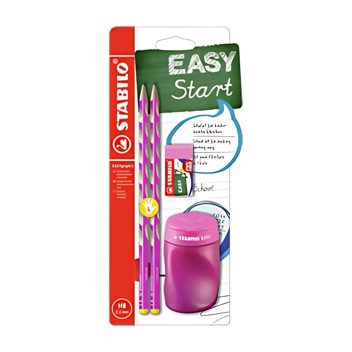STABILO Kit d'&eacute;criture &eacute;cole EASYgraph 'S', gaucher, rose photo du produit