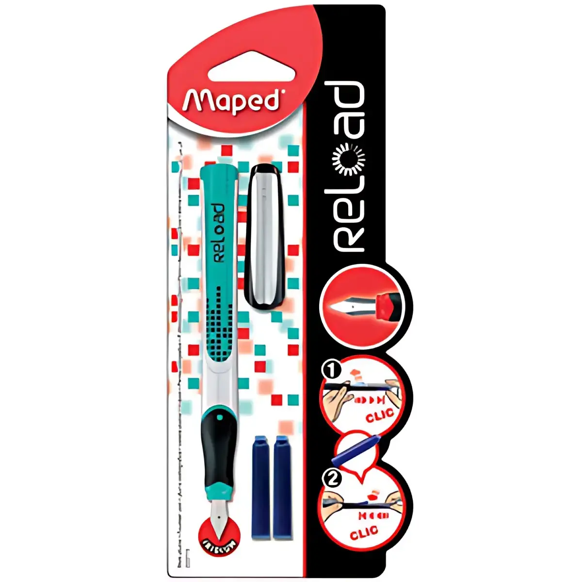 MAPED Stylo plume Reload, assorti, taille de plume: M photo du produit