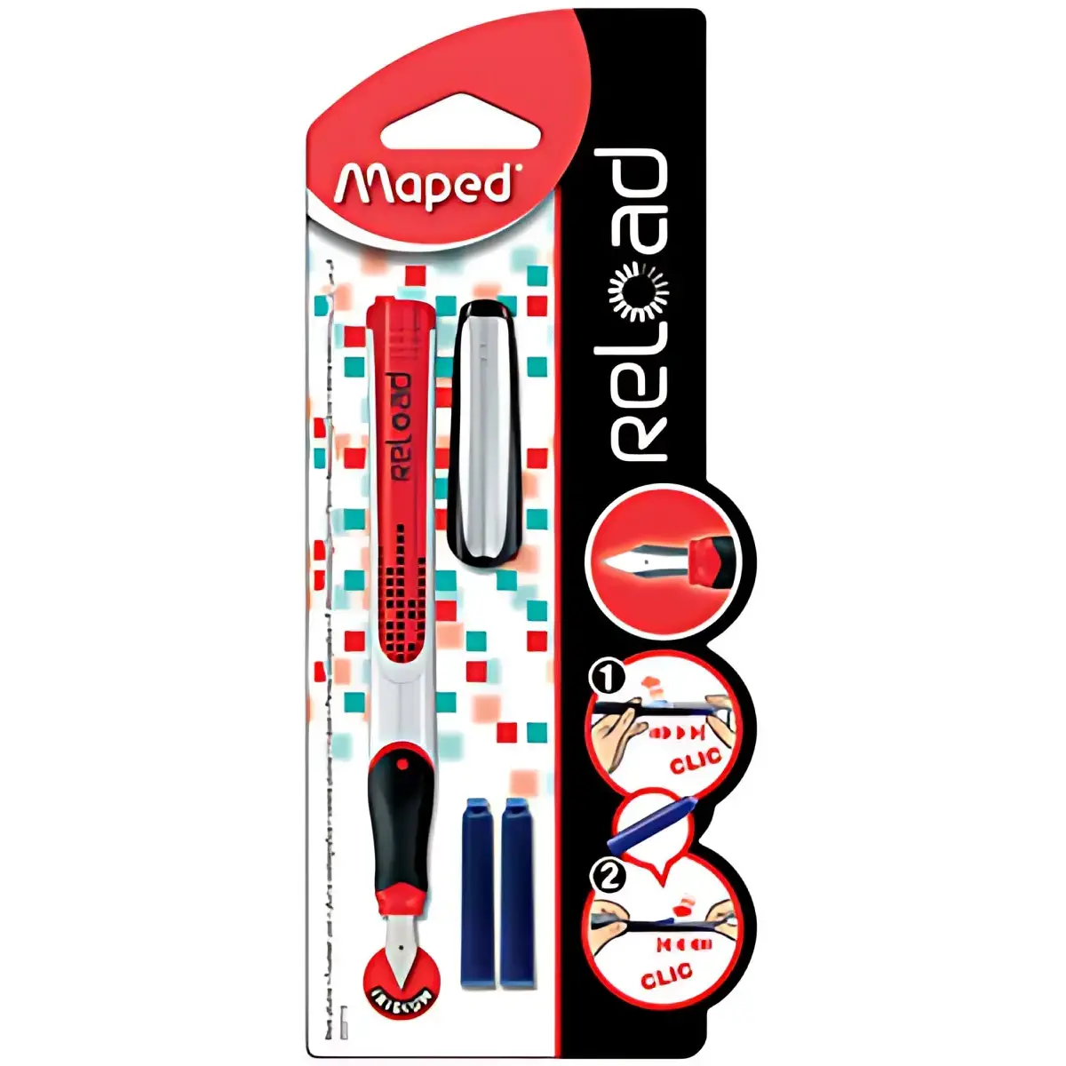MAPED Stylo plume Reload, assorti, taille de plume: M photo du produit