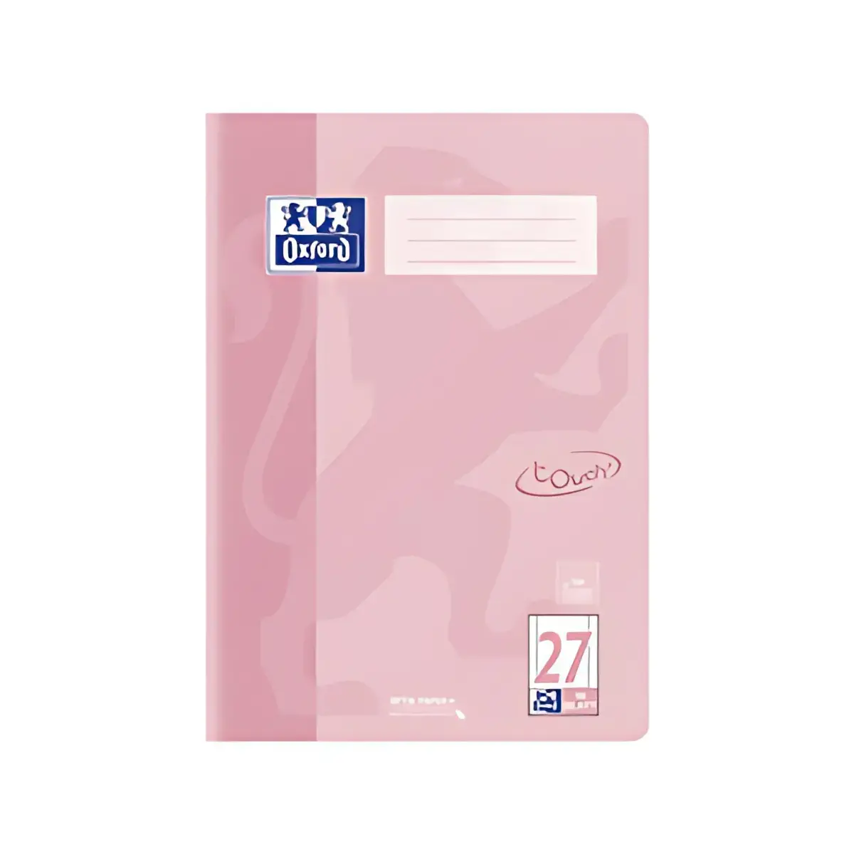 Oxford Cahier Touch pastel, A4, linéature 27, corail photo du produit