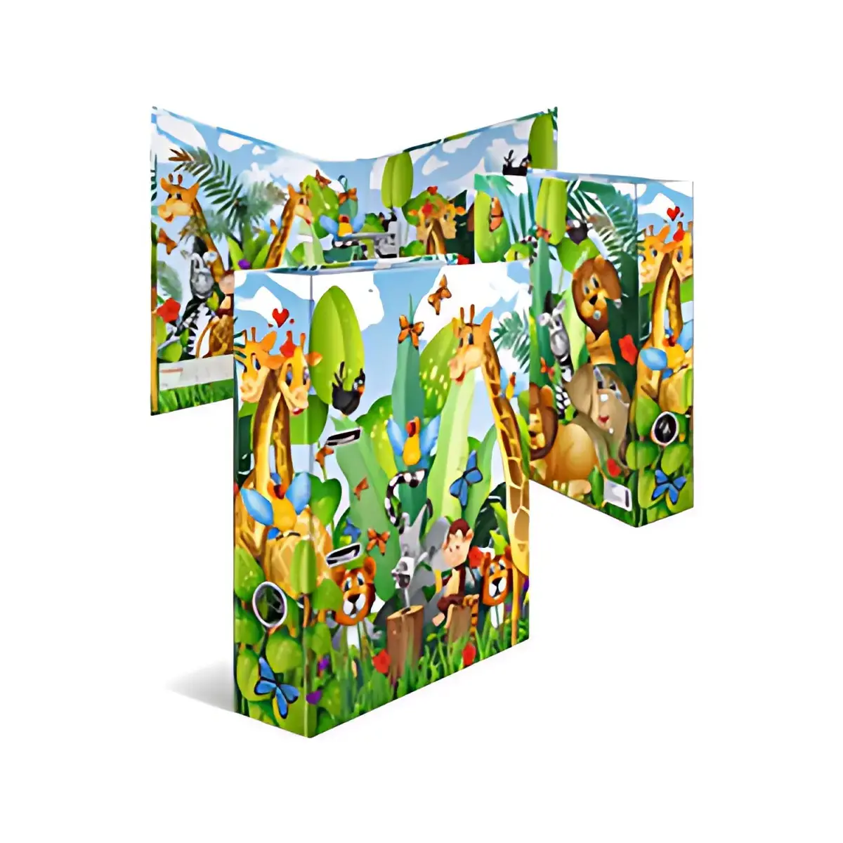 Classeur &agrave; motif pour &eacute;cole maternelle Jungle - Herma photo du produit