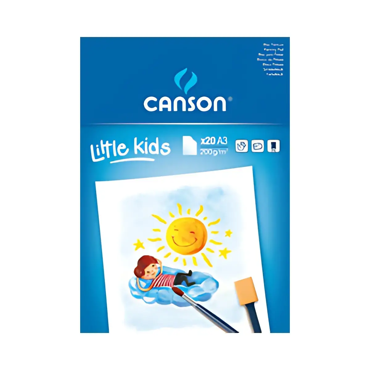CANSON Bloc de papier pour la peinture Kids, A4, 200 g/m2 photo du produit