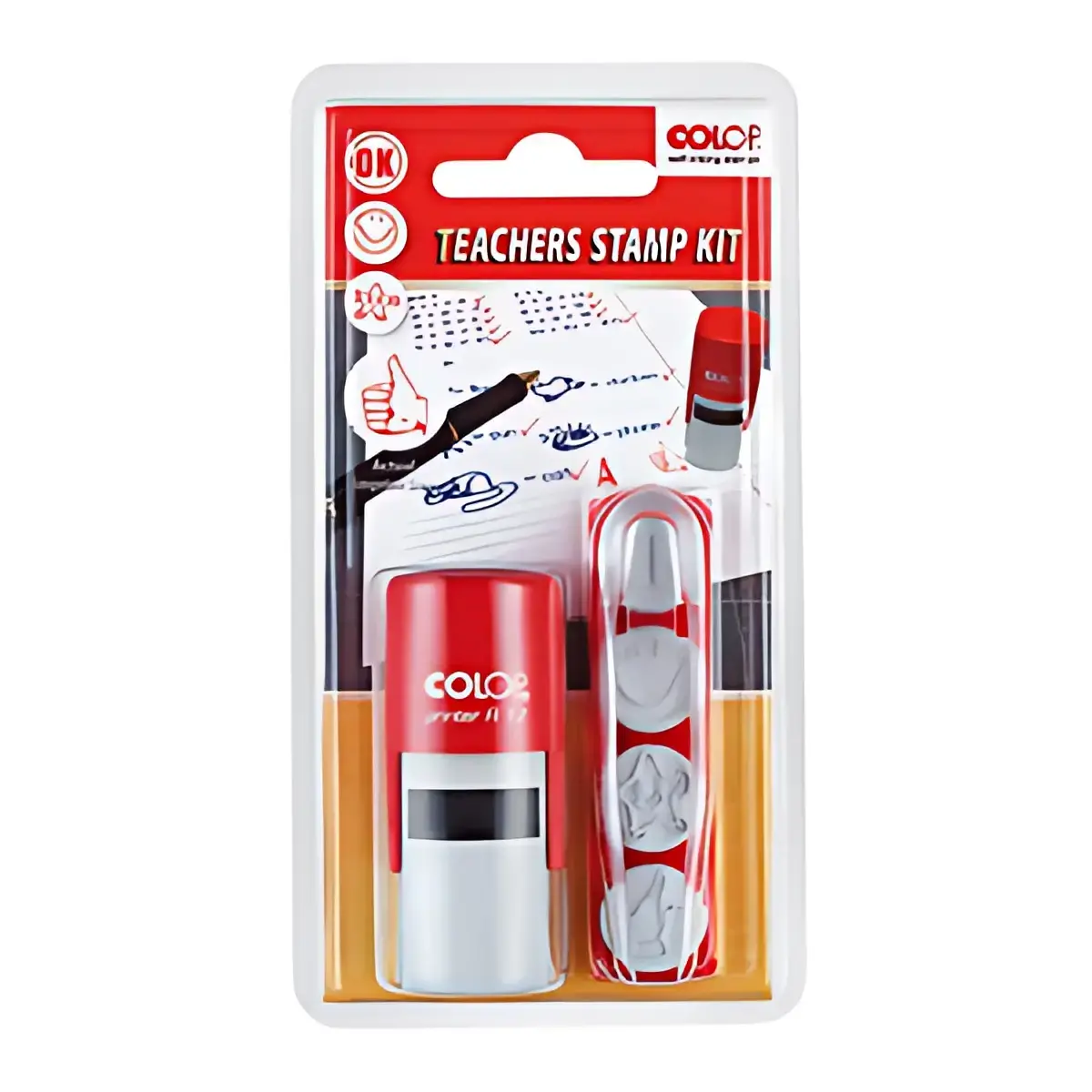 COLOP Tampon pour enseignant 'Teachers Stamp Kit', 4 motifs photo du produit