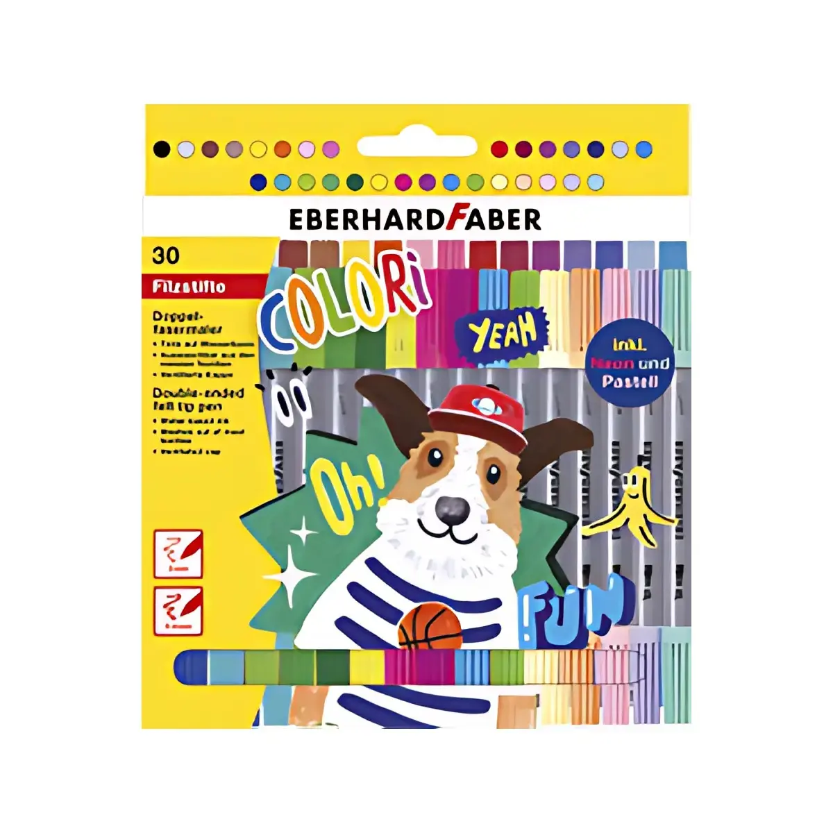 EBERHARD FABER Feutre double COLORI, étui carton de 30 photo du produit