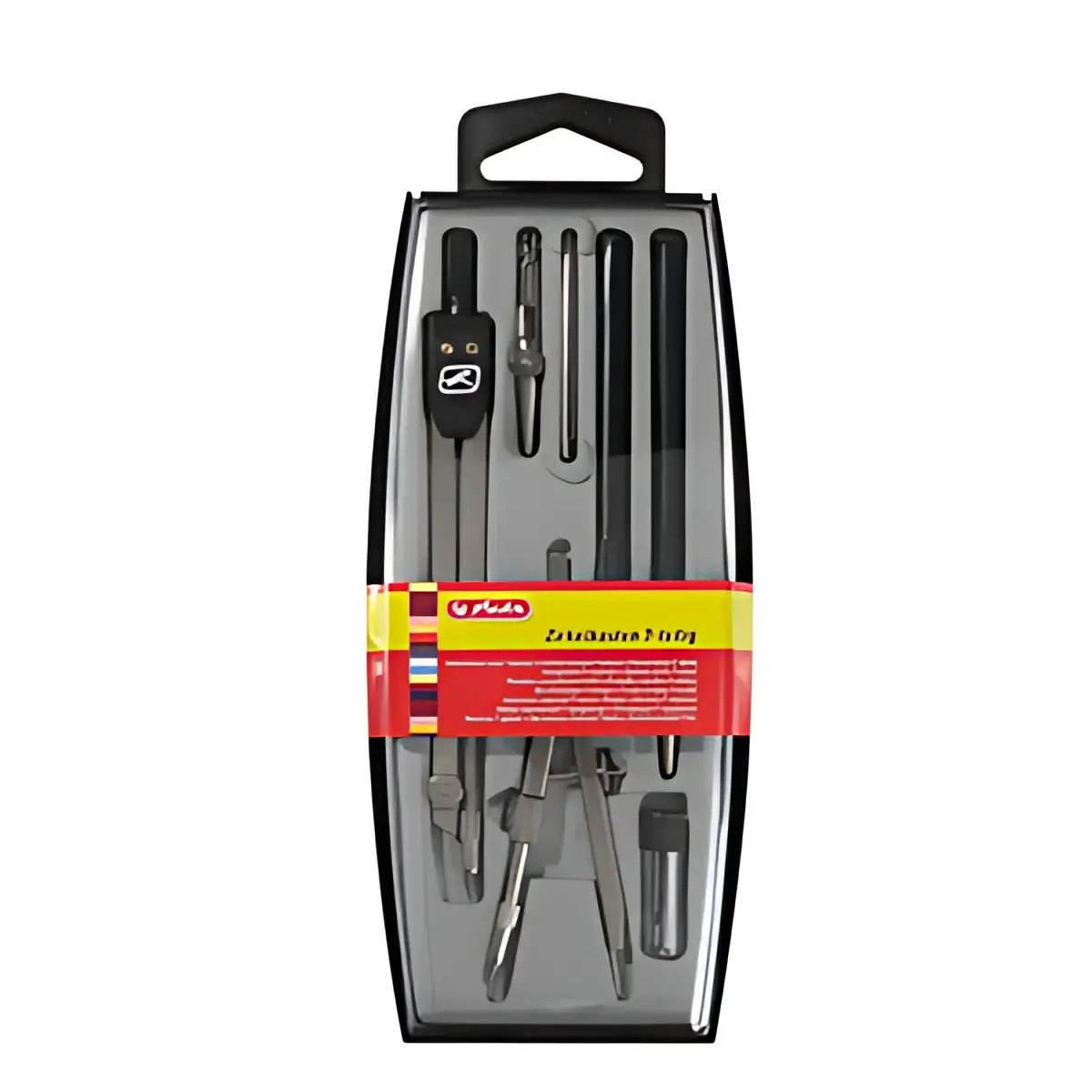 HERLITZ Coffret de compas, 7 pi&egrave;ces, noir photo du produit