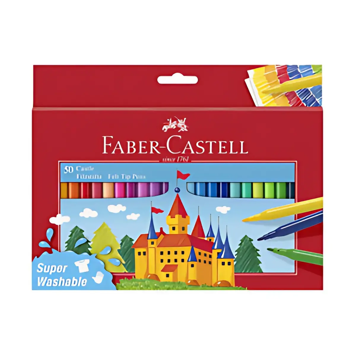 FABER-CASTELL Feutre CASTLE, étui carton de 50 pièces photo du produit