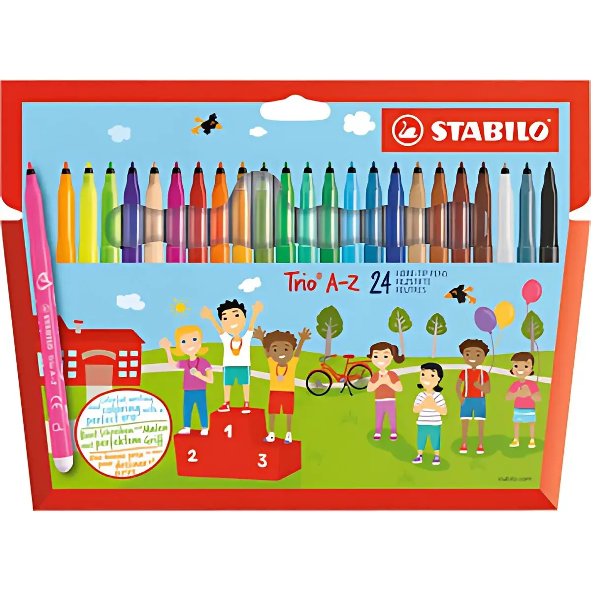 STABILO Feutre Trio A-Z, étui en carton de 24 photo du produit