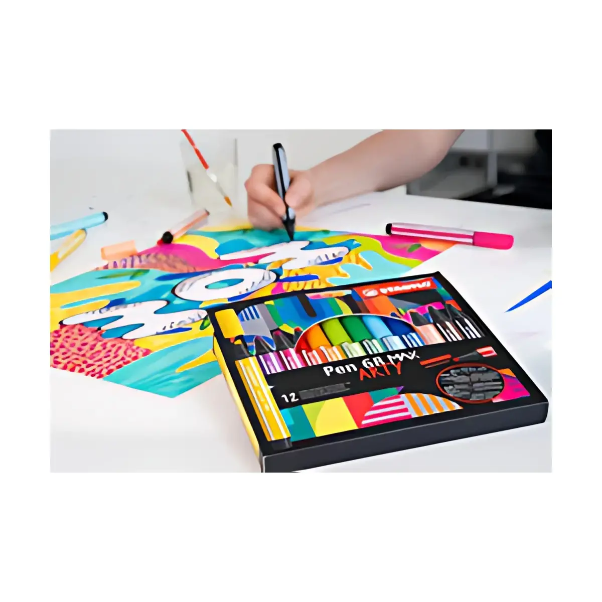 STABILO Feutre Pen 68 MAX, étui de 4 ARTY photo du produit