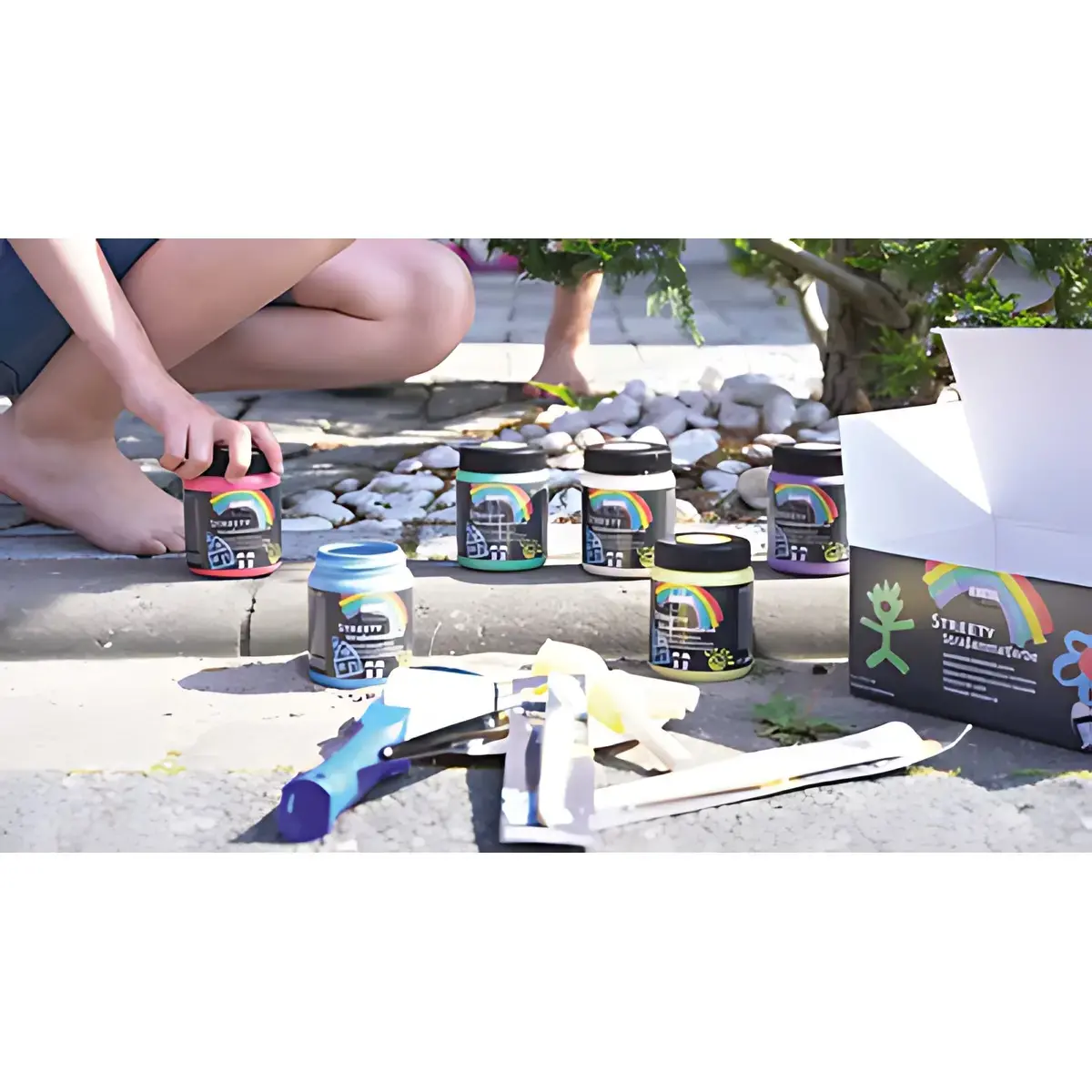 KREUL Peinture à la craie pour trottoir STREETY, vert photo du produit