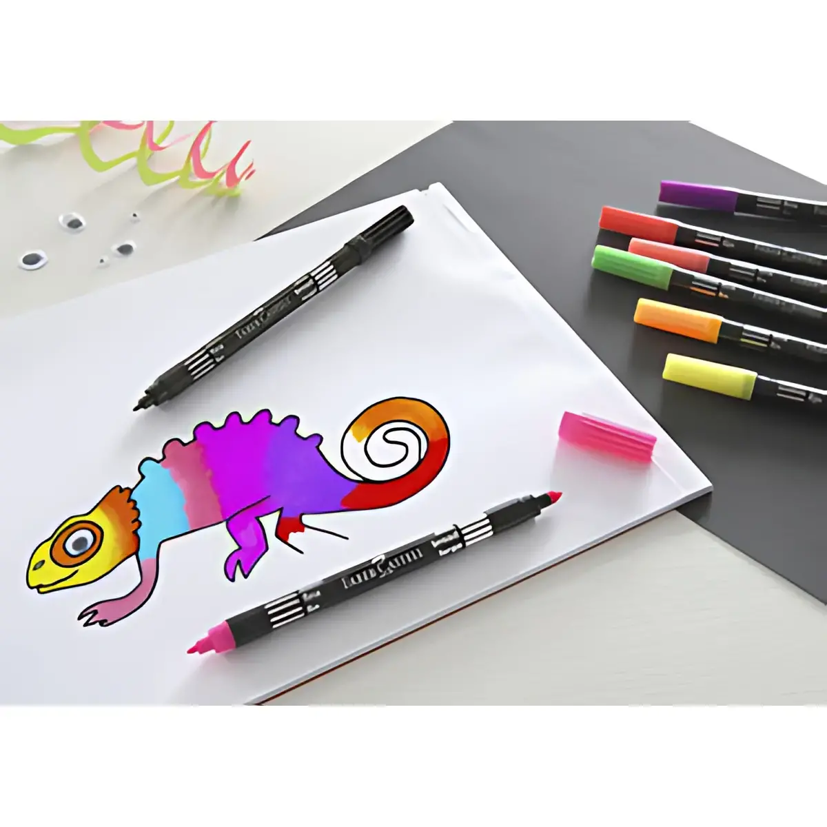 FABER-CASTELL Feutre double pointe Neon, étui de 10 photo du produit