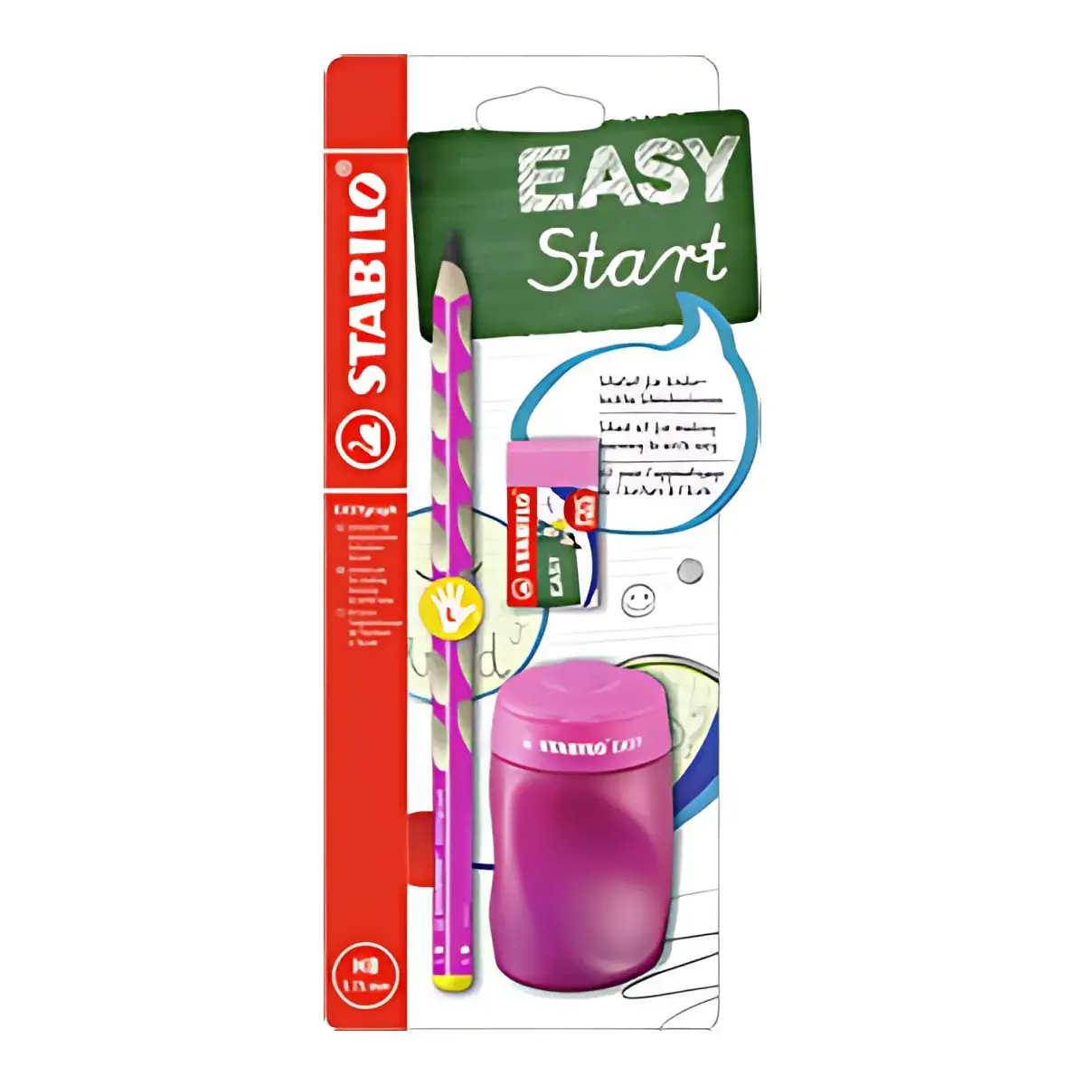 Kit pour &eacute;colier EASYgraph - pour droitiers - Rose vif - Stabilo photo du produit
