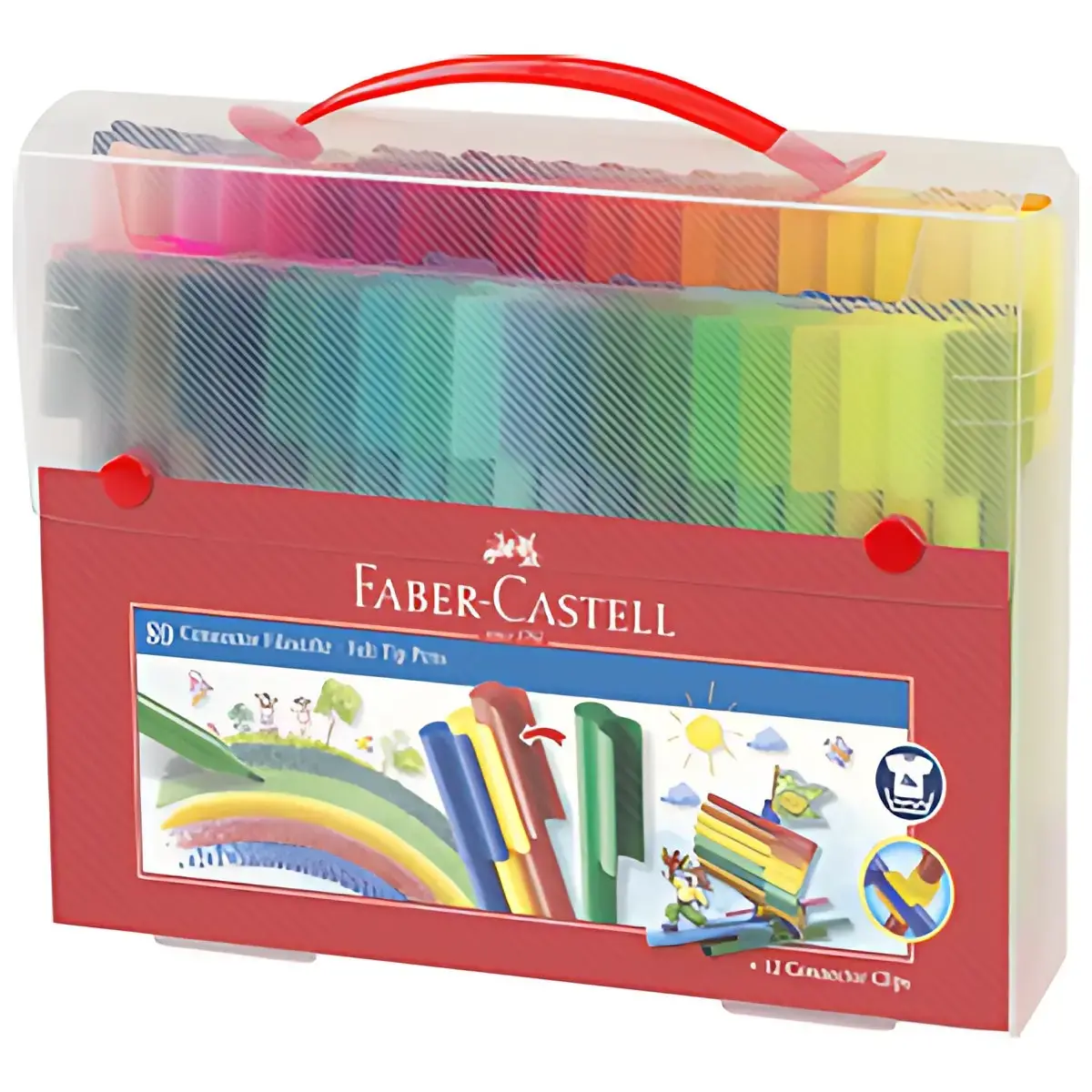 Stylo feutre CONNECTOR PEN - coffret de 80 - Faber-Castell photo du produit