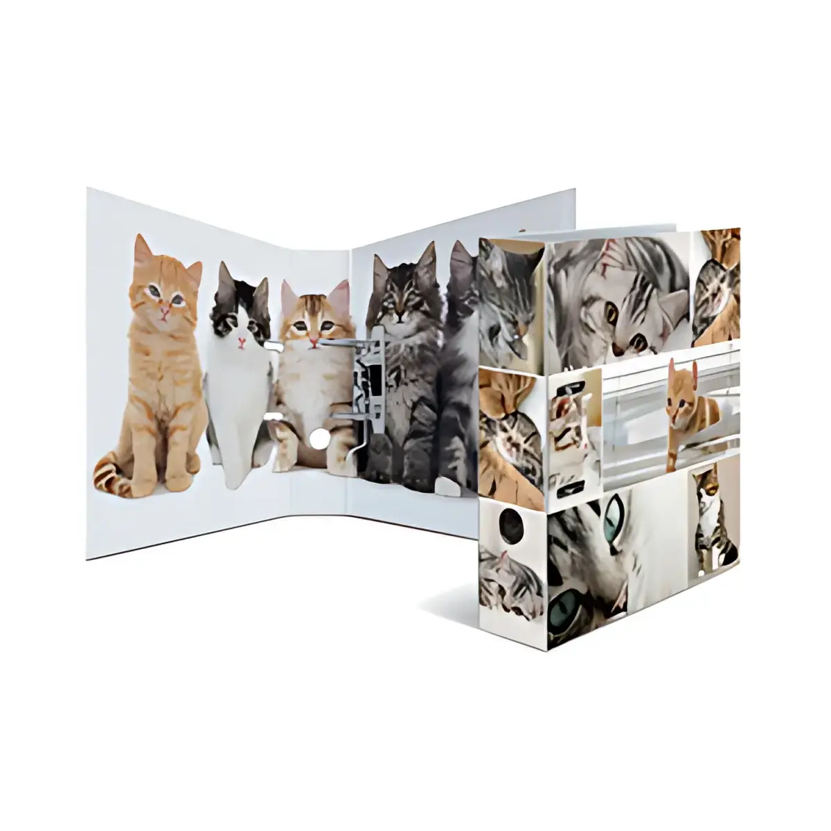 Classeur à levier à motifs Animals - A4 - chats - Herma photo du produit