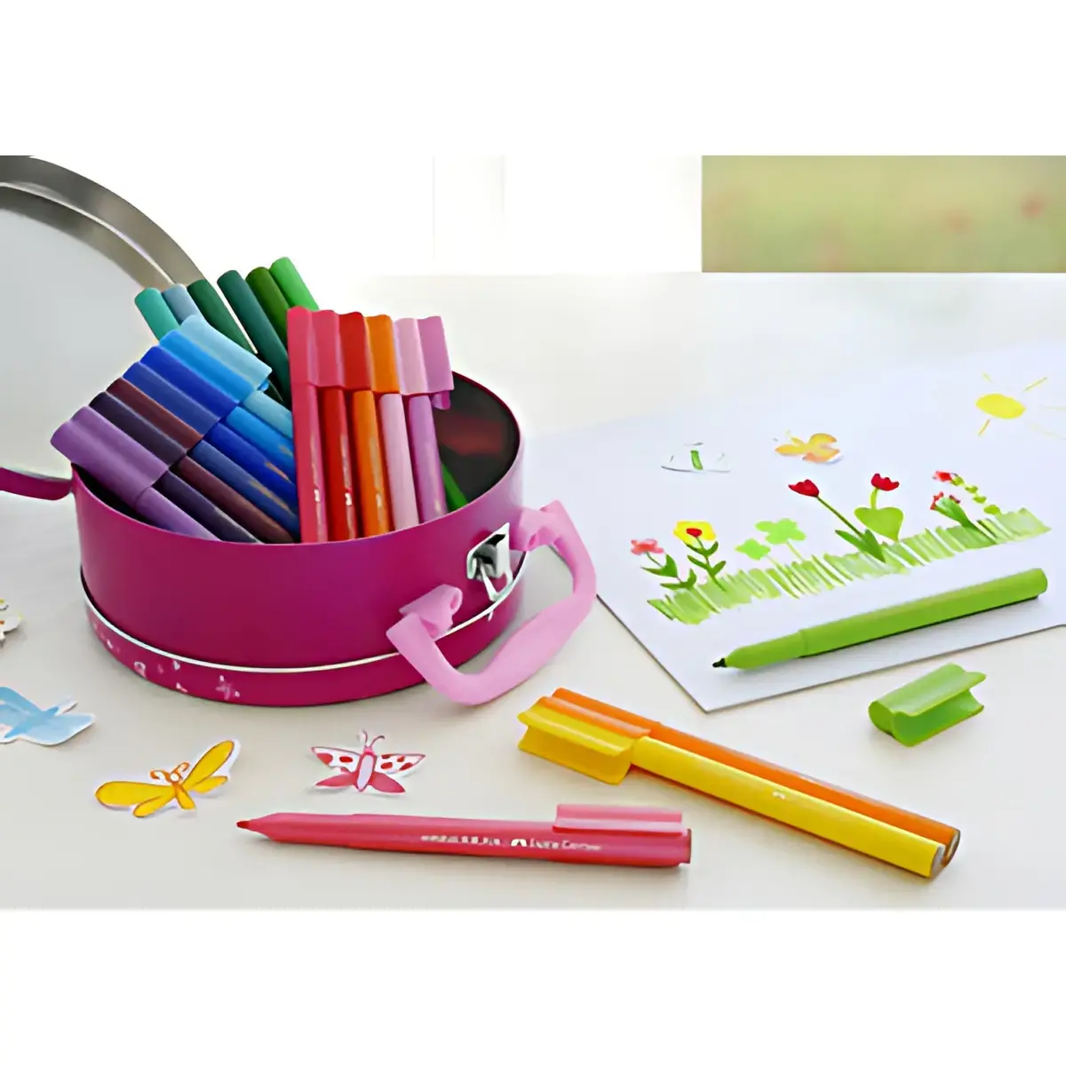 FABER-CASTELL Feutre CONNECTOR PEN, mallette de 33 photo du produit