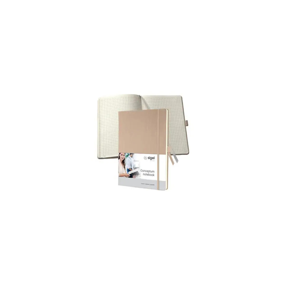 sigel Carnet de notes Conceptum, A4, uni, noir photo du produit