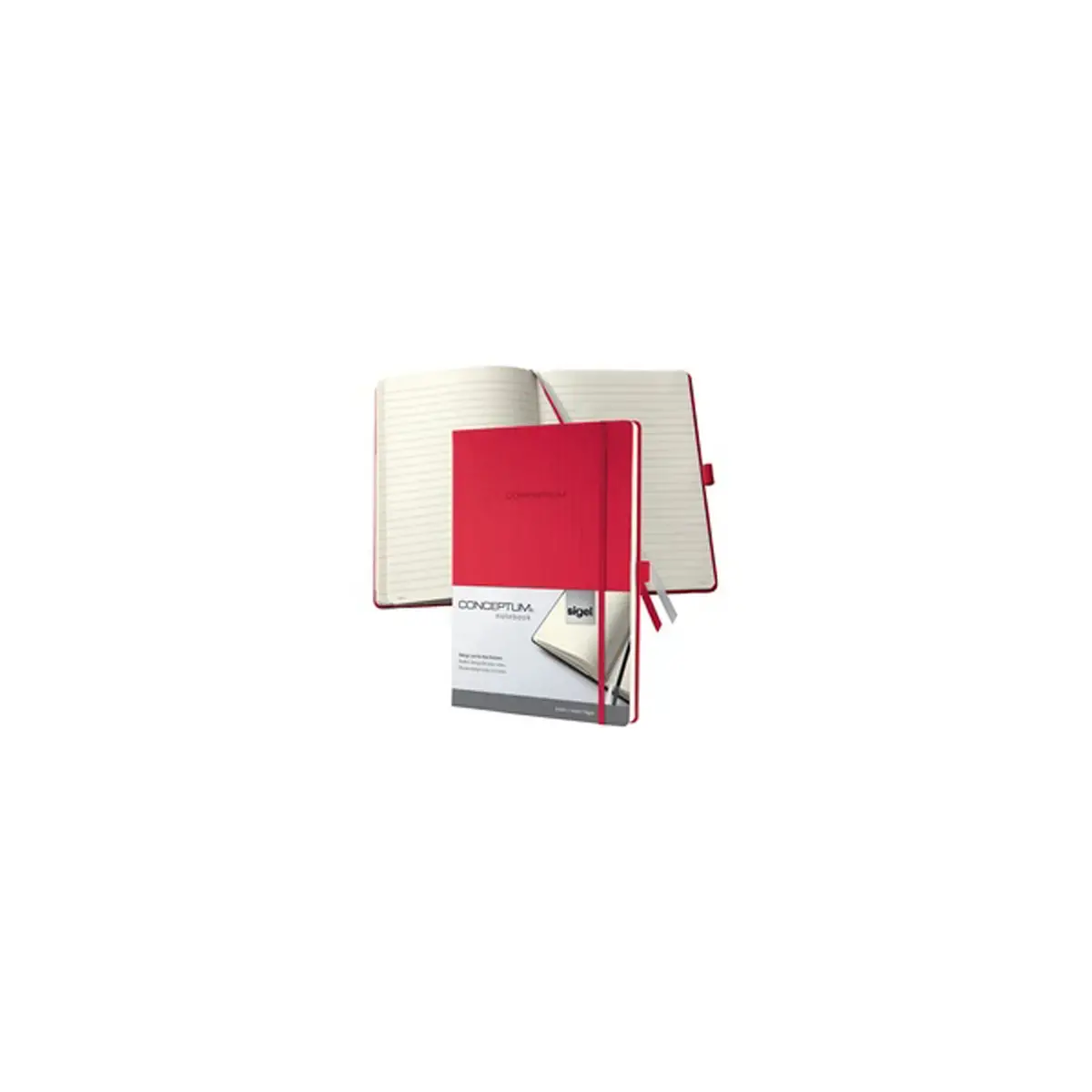 sigel Carnet de notes Conceptum, A4, uni, noir photo du produit