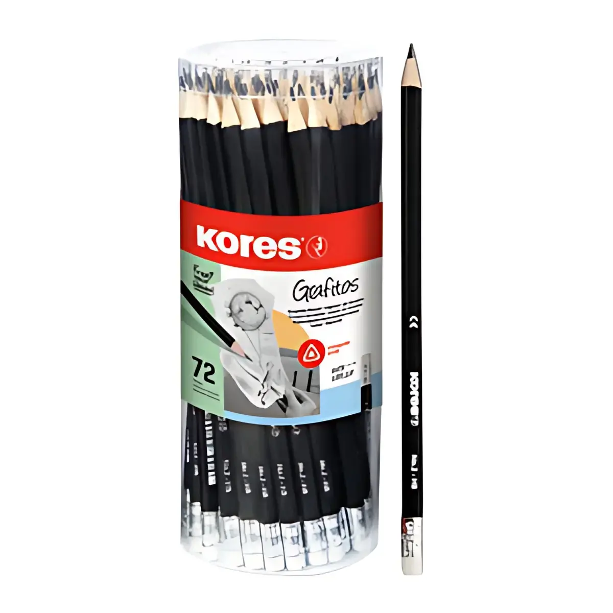 Kores crayon 'GRAFITOS', dureté: HB, hexagonal, 72 pièces photo du produit