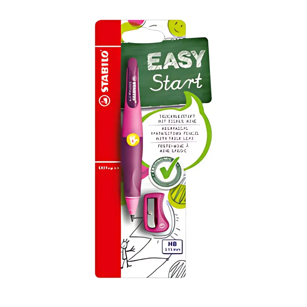 Porte-mines d'apprentissage easYergo 3.15 - Rose - Stabilo photo du produit
