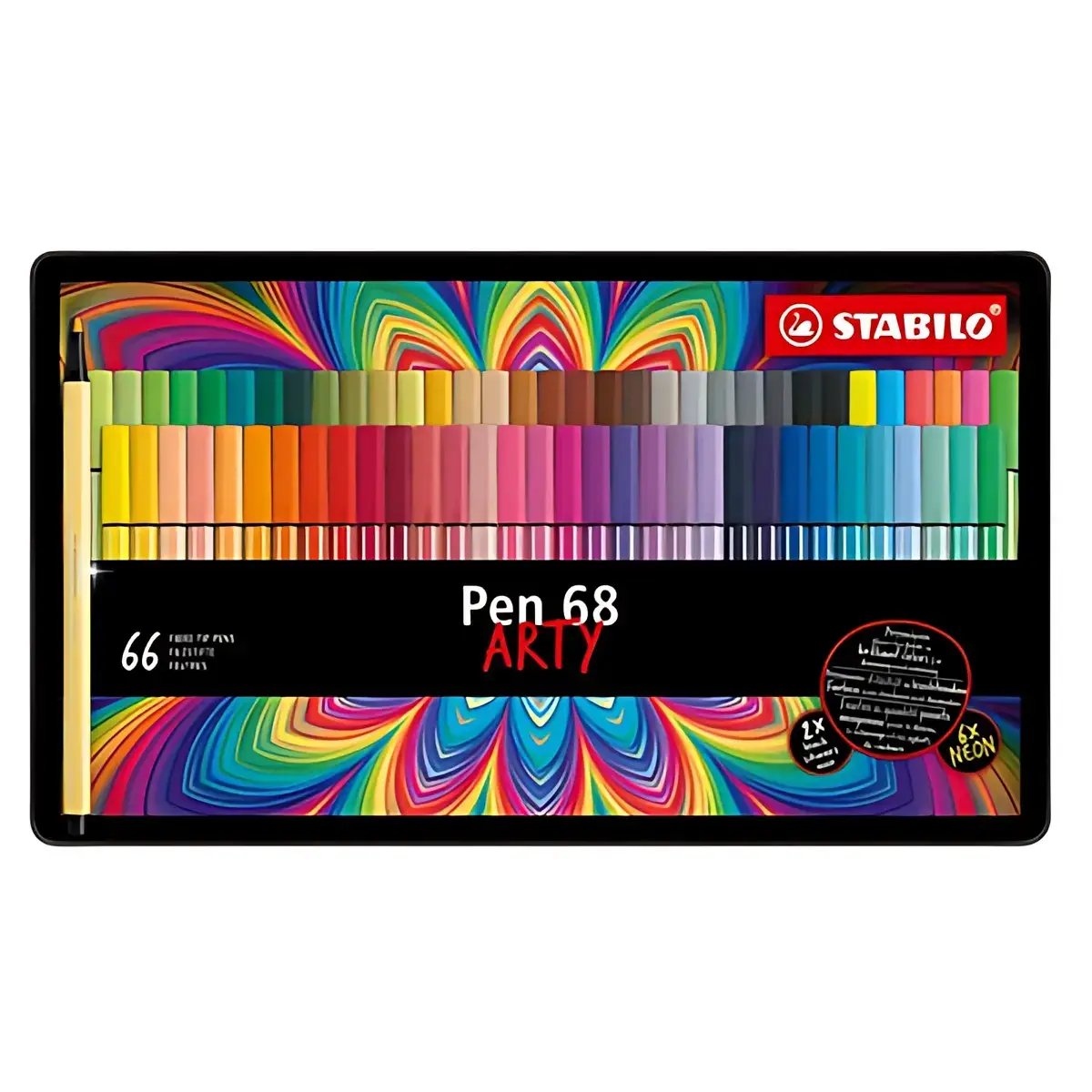 STABILO Feutre de coloriage Pen 68 ARTY, étui de 66 photo du produit