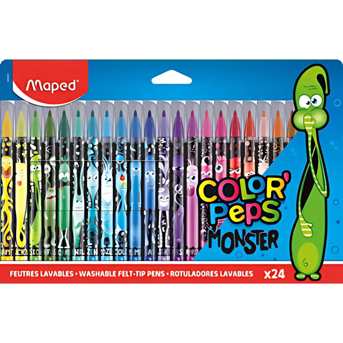MAPED Feutre COLOR'PEPS MONSTER, &eacute;tui carton de 24 photo du produit