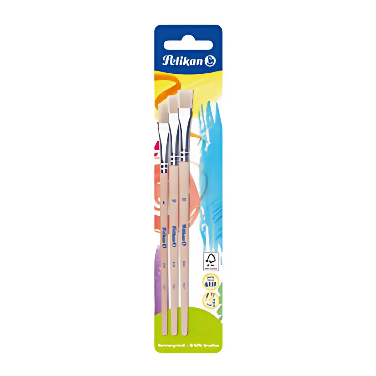 Pelikan Kit de pinceau brosse 613 F, 2 pi&egrave;ces, assorti photo du produit