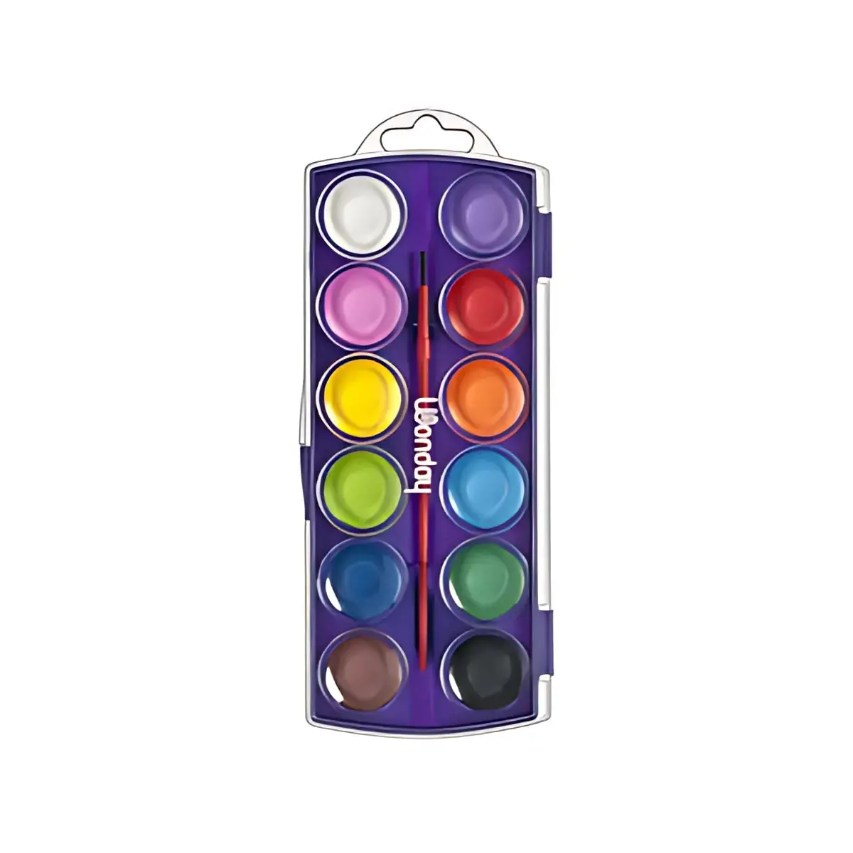 Wonday Bo&icirc;te de pastilles de peinture, 12 couleurs photo du produit