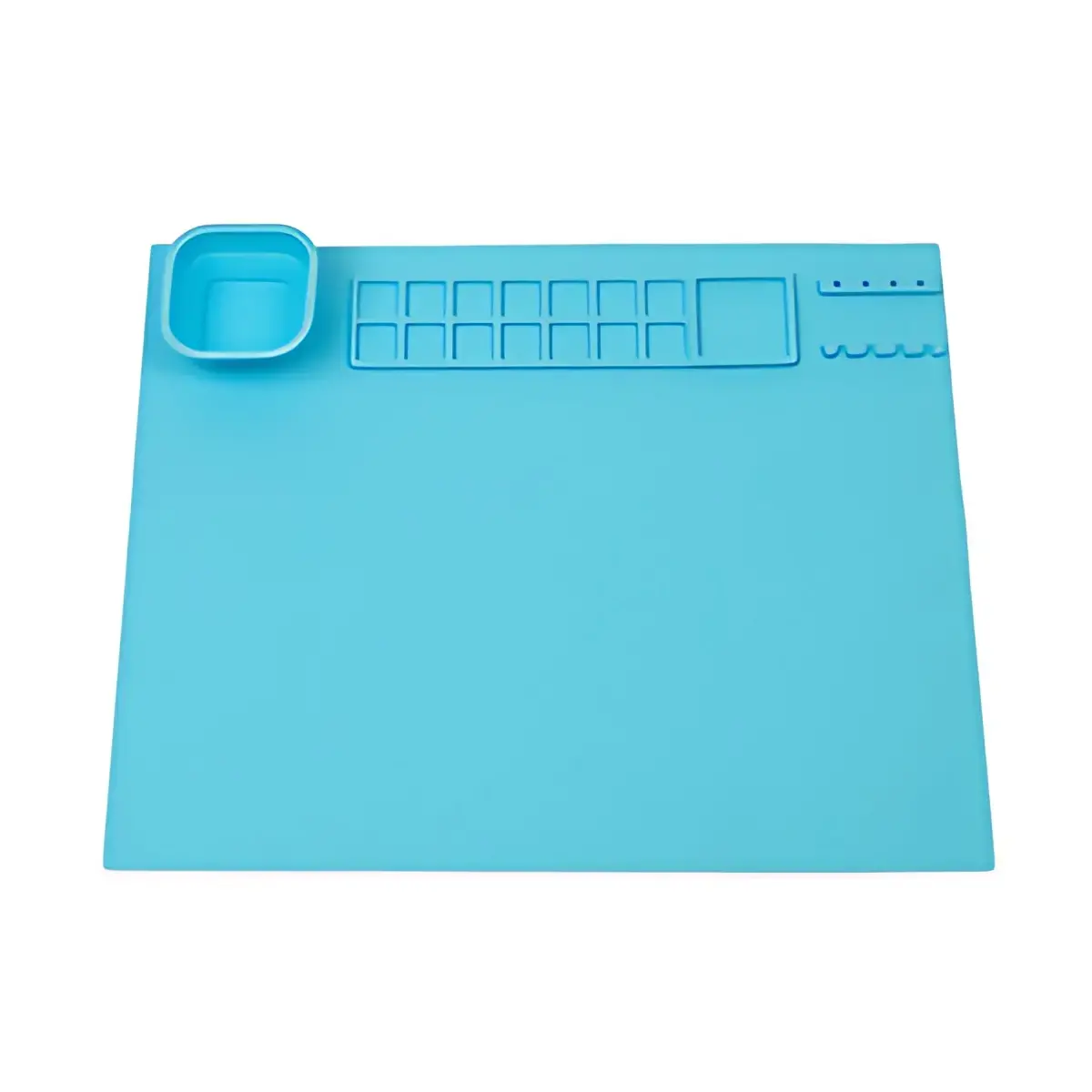 WEDO Tapis de peinture en silicone, bleu clair photo du produit