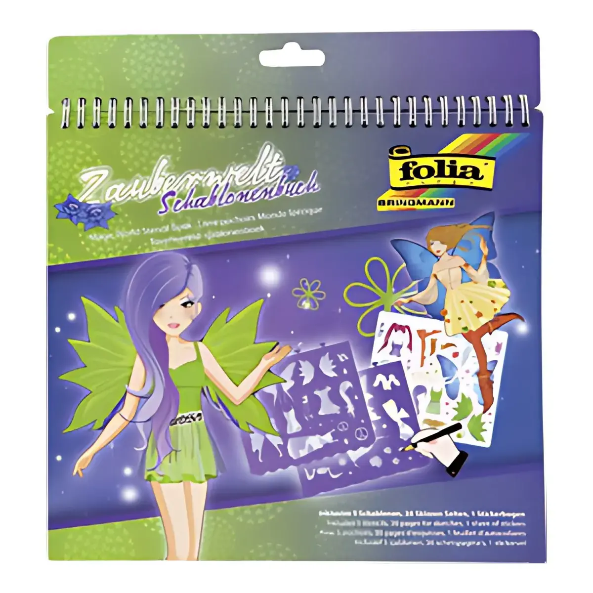 folia Livre pochoir 'Fashion Girl', grand photo du produit