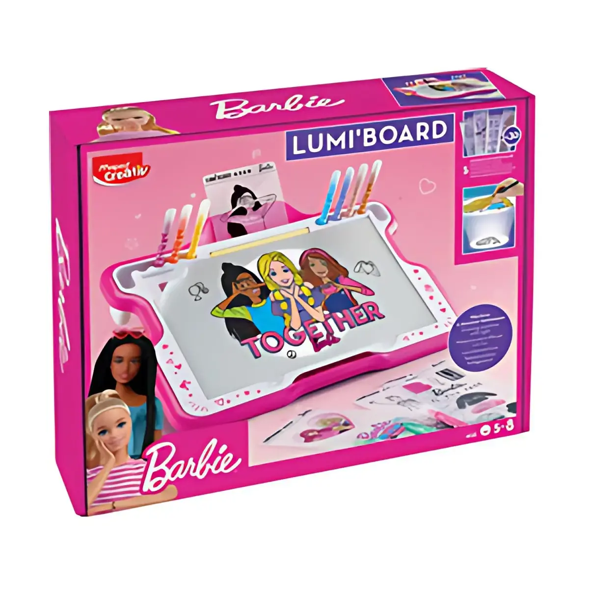 MAPED Creativ Table lumineuse &agrave; dessin LED LUMI BOARD Barbie photo du produit