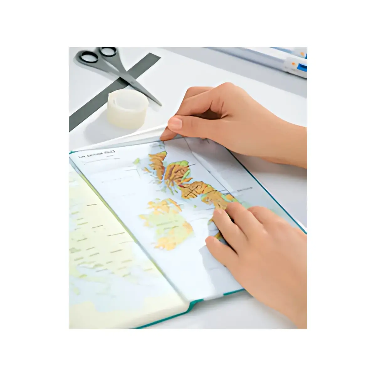 HERMA Film couvre-livres, 400 mm x 50 m, en PP, transparent, photo du produit