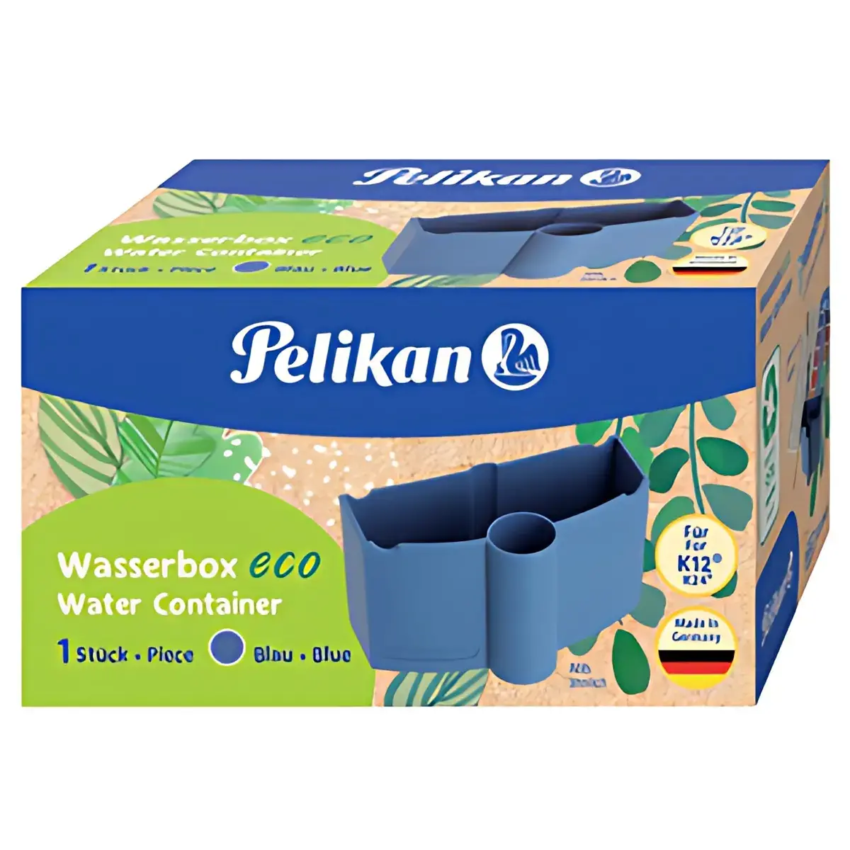 Pelikan Bac à eau eco pour boîte de peinture K12, bleu photo du produit