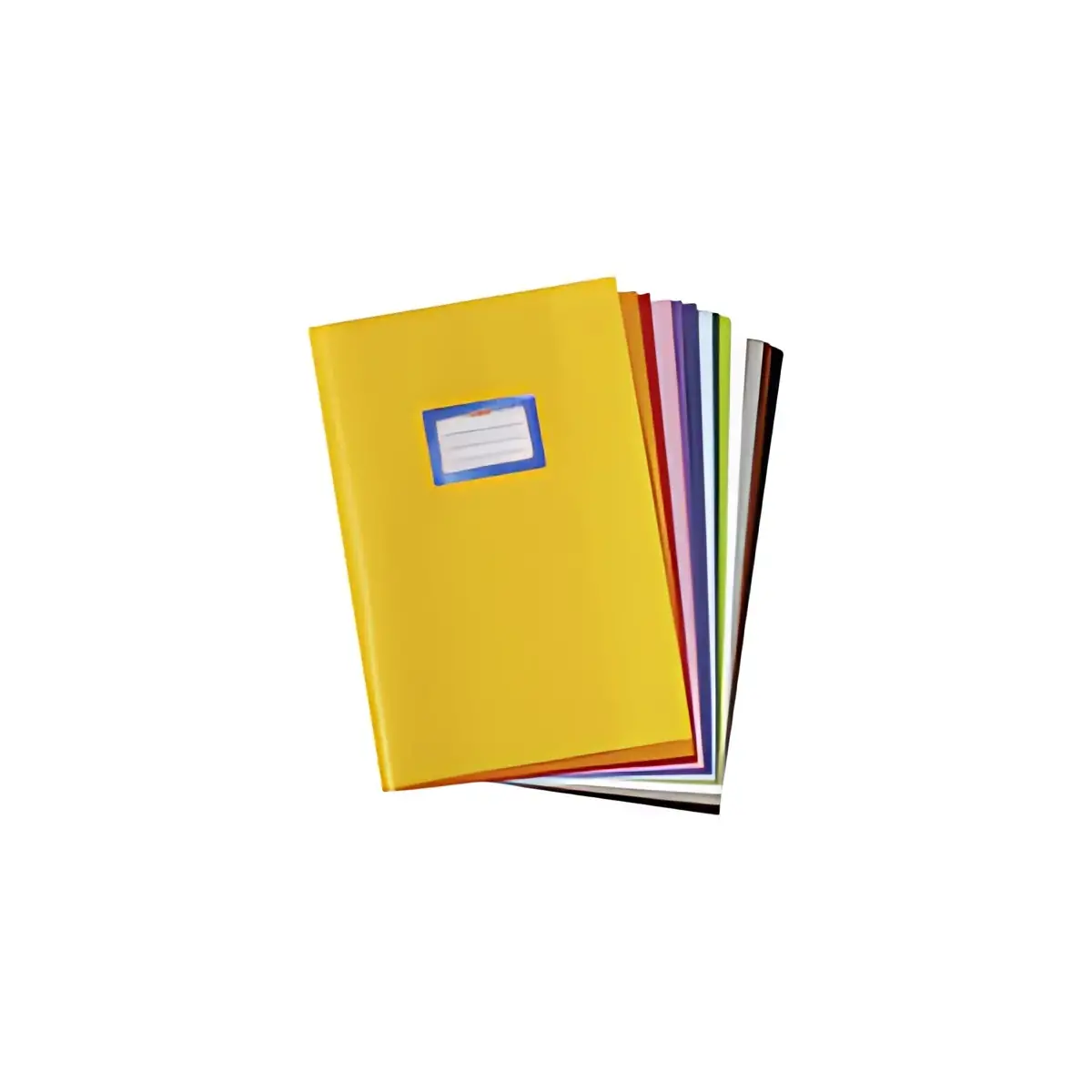 25 HERLITZ Protège-cahier format A4, gaufré (raphia), bleu photo du produit