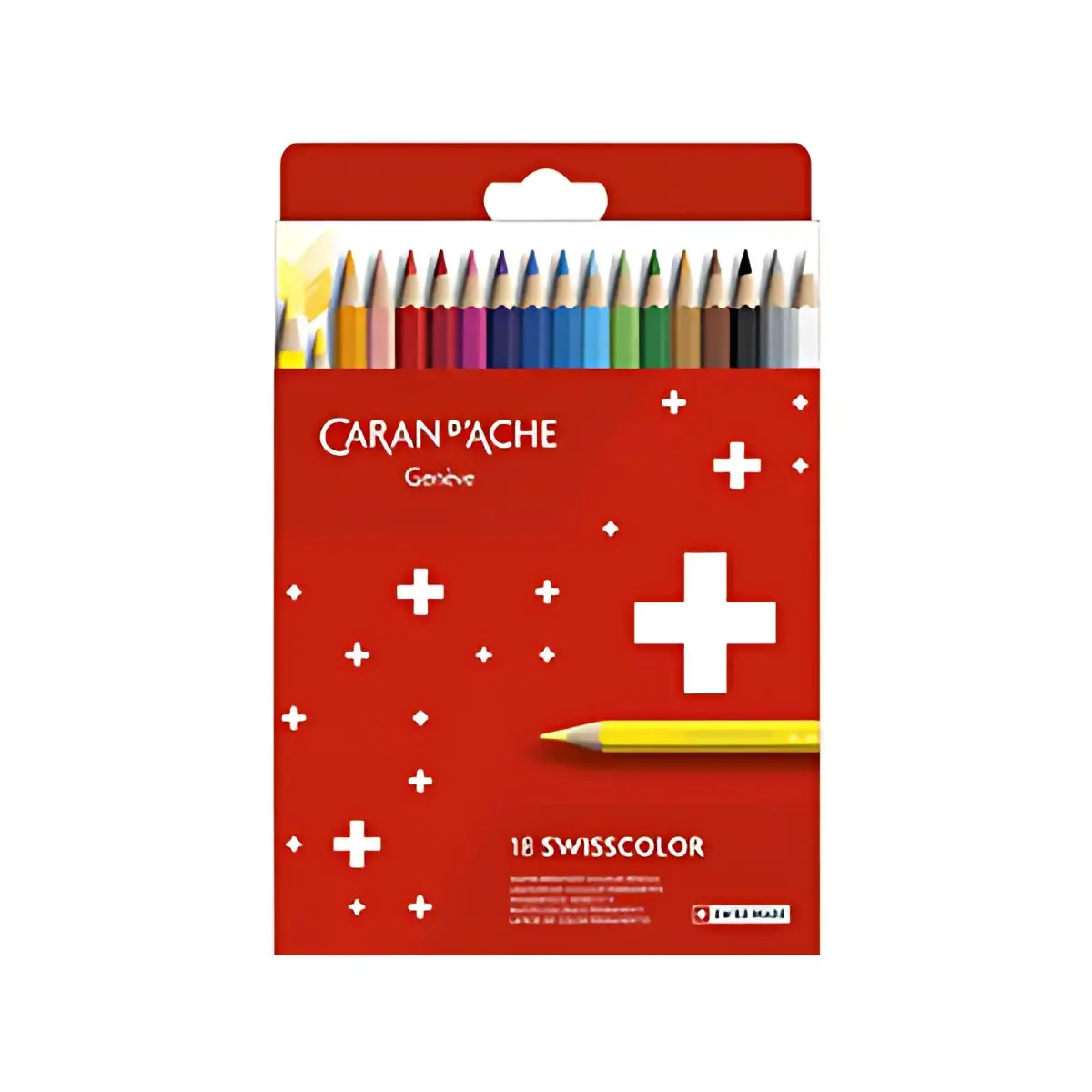 Crayons de couleur Swisscolor - étui carton de 18 - Caran d'Ache photo du produit