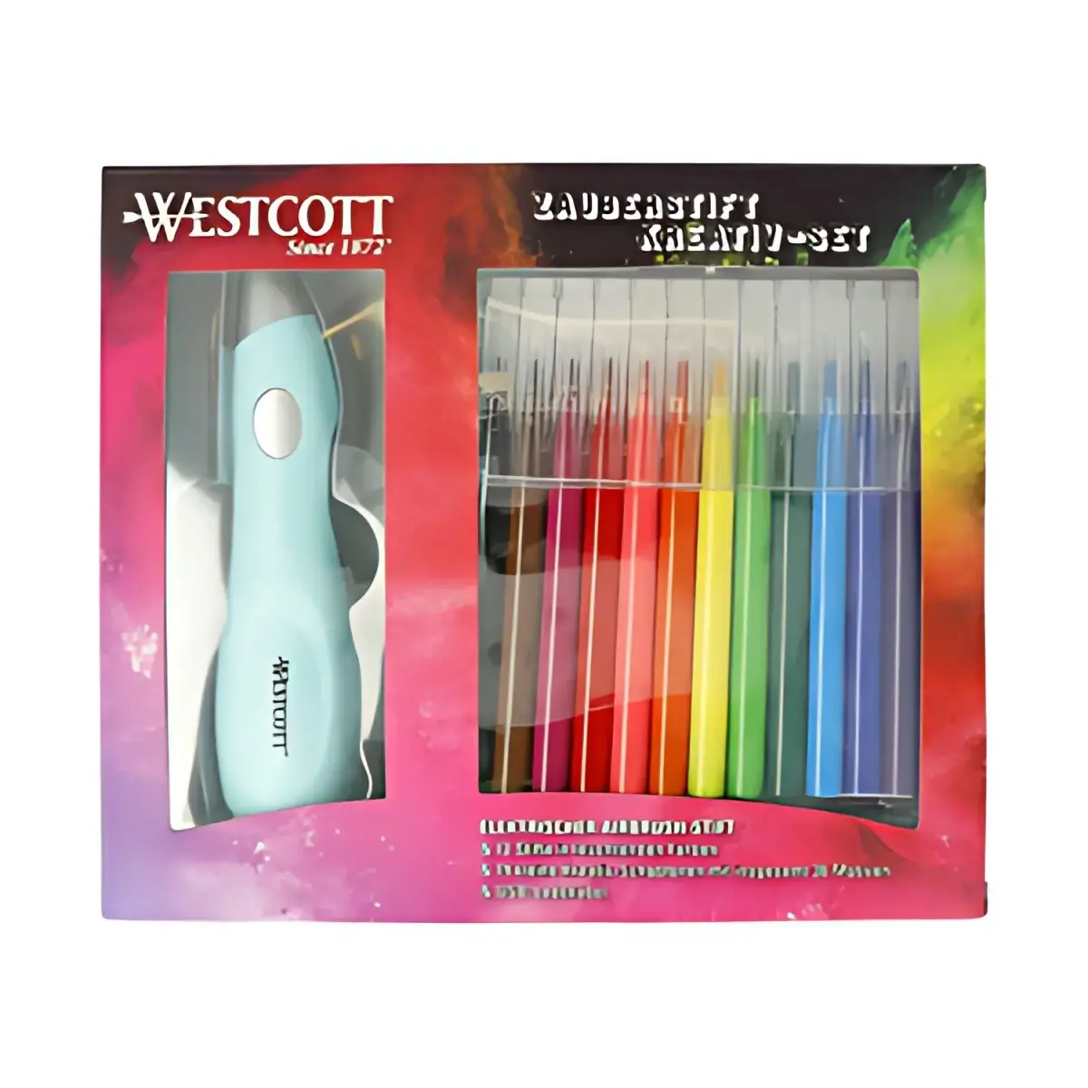 WESTCOTT Kit créatif feutres magiques avec stylo aérographe photo du produit