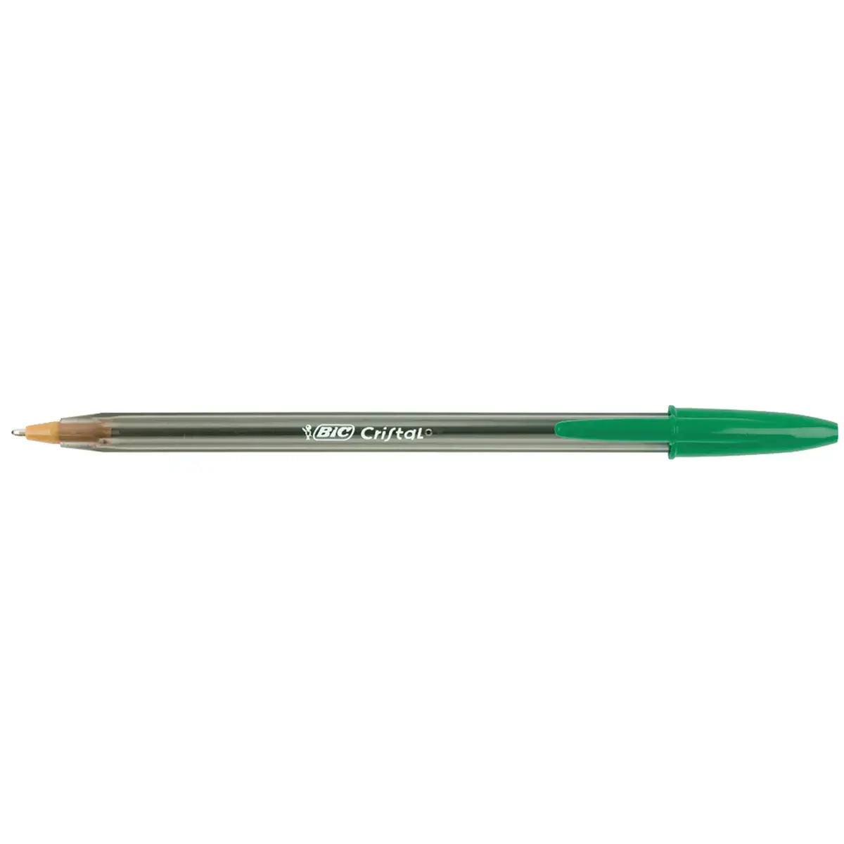 Stylos - bille cristal - Ecriture moyenne 0.5mm - Vert - Bic photo du produit
