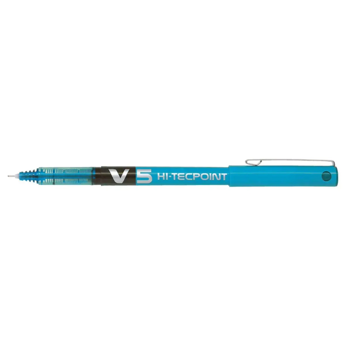 Stylos v5 &eacute;criture fine 0.3 mm turquoise encre liquide - Pilot photo du produit