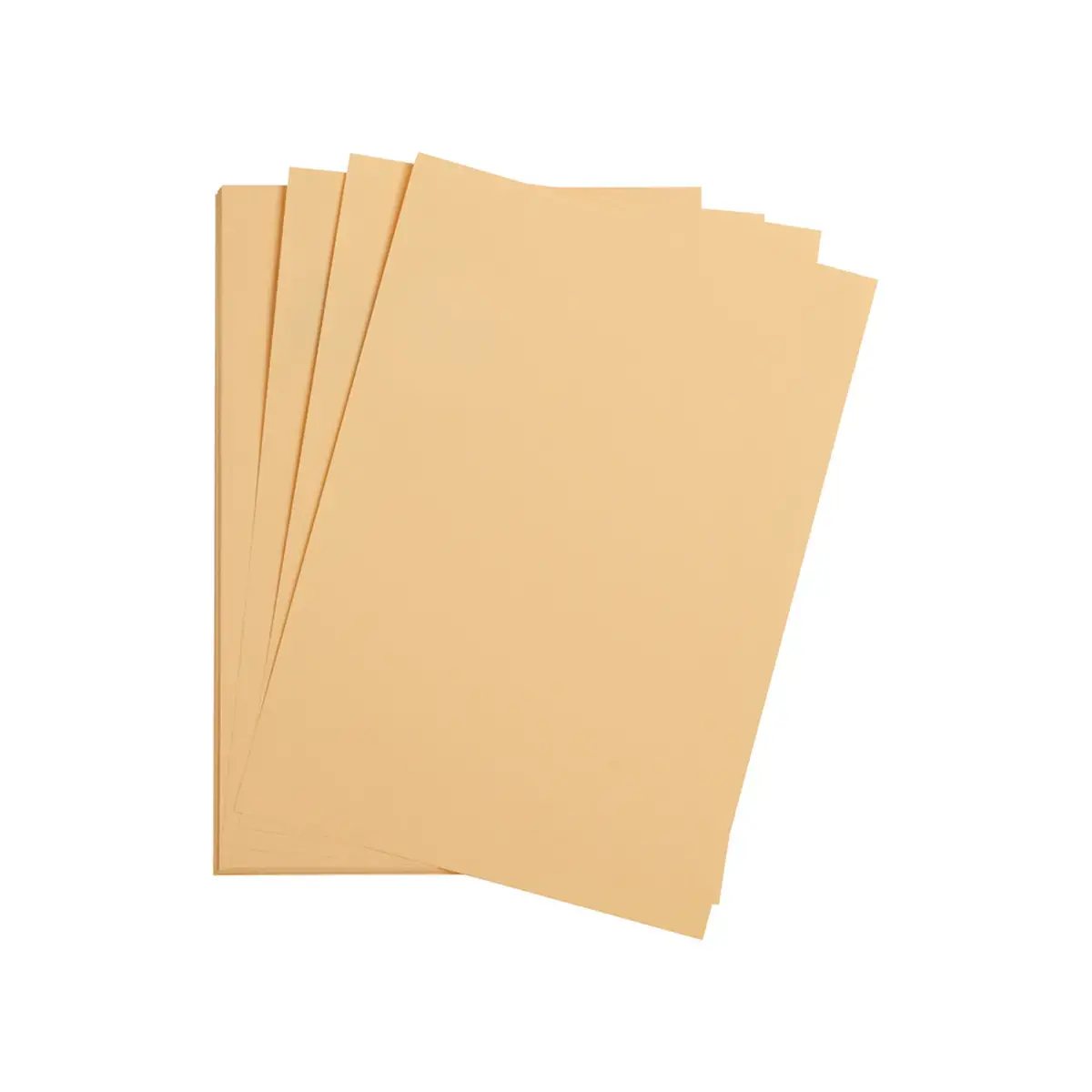 25 feuilles papier Maya 270 g - 500 x 700 mm - Abricot - Clairefontaine photo du produit