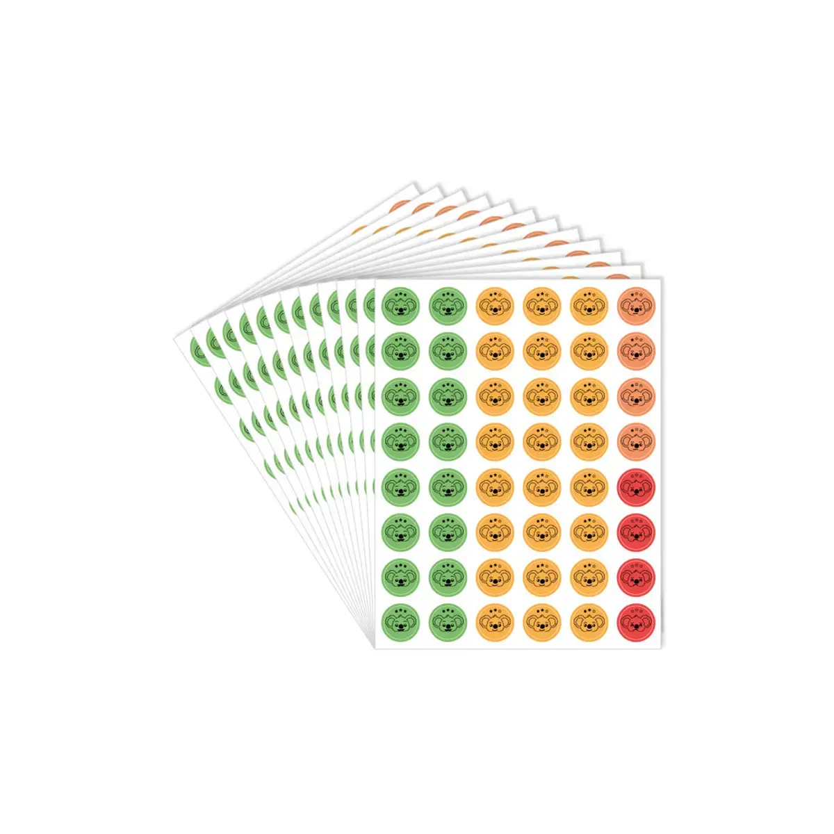 Pack de 576 gommettes loolipo 17x22 cm - 12 planches - assortis - Sodertex loolipo photo du produit