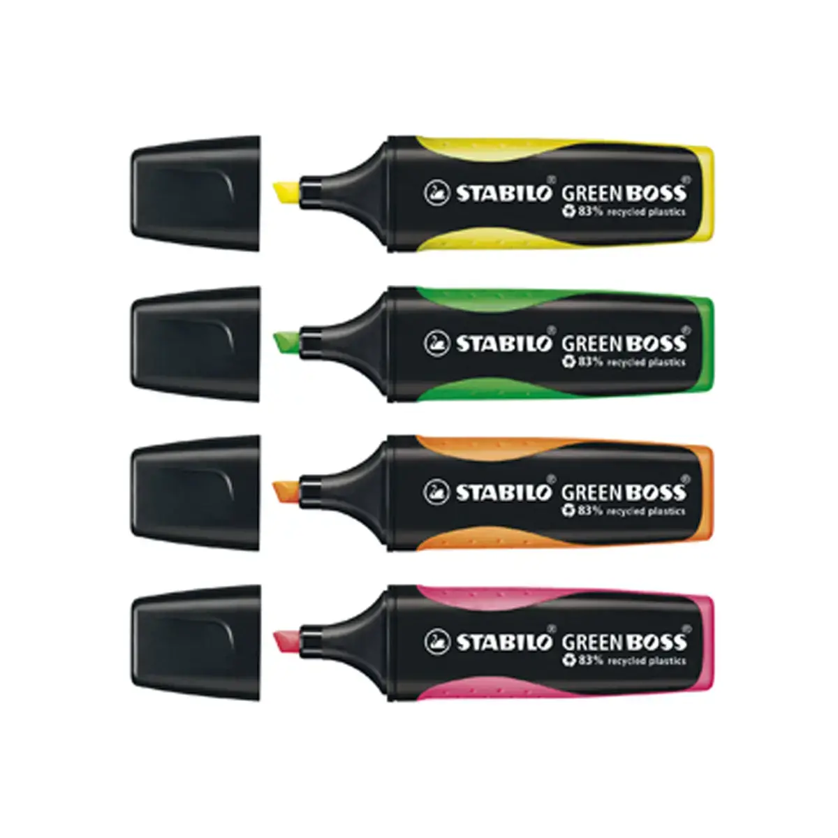 Etui de 4 surligneurs Green Boss - Stabilo photo du produit
