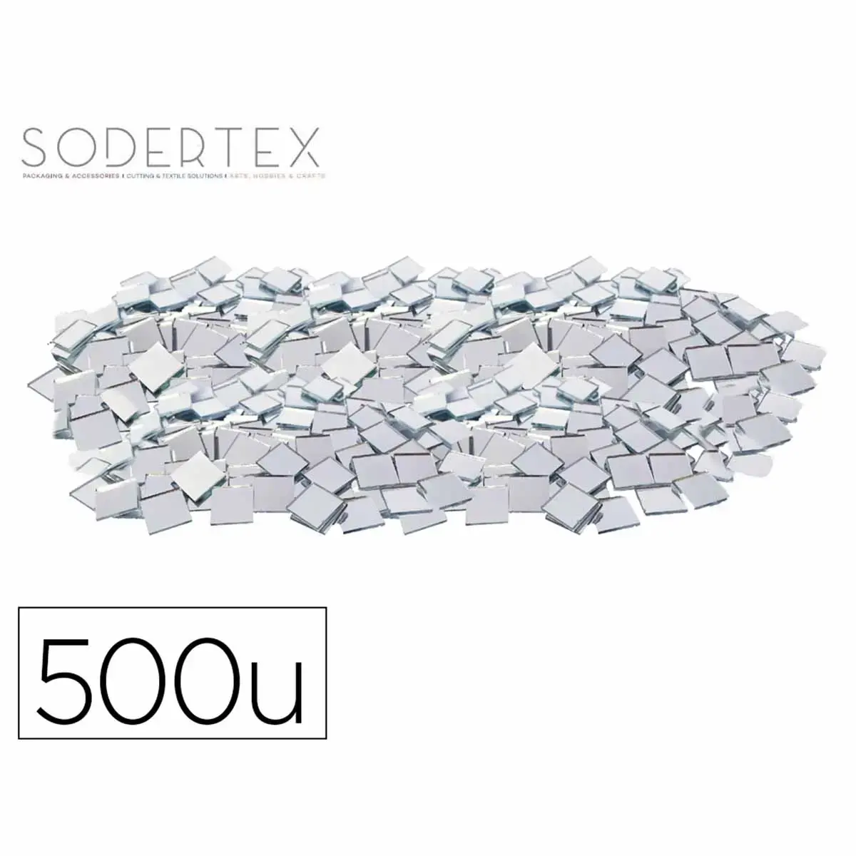 Gommette loolipo mosaique miroir 1, 3x1, 3cm sachet 500 unités - Sodertex loolipo photo du produit