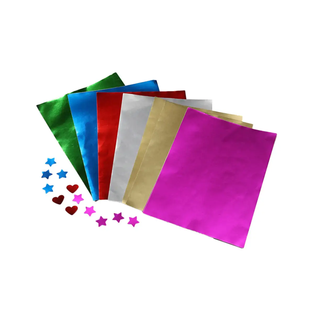 Feuille metallisee o'color a4 coloris assortis sachet 100 unit&eacute;s - La francaise des couleurs photo du produit
