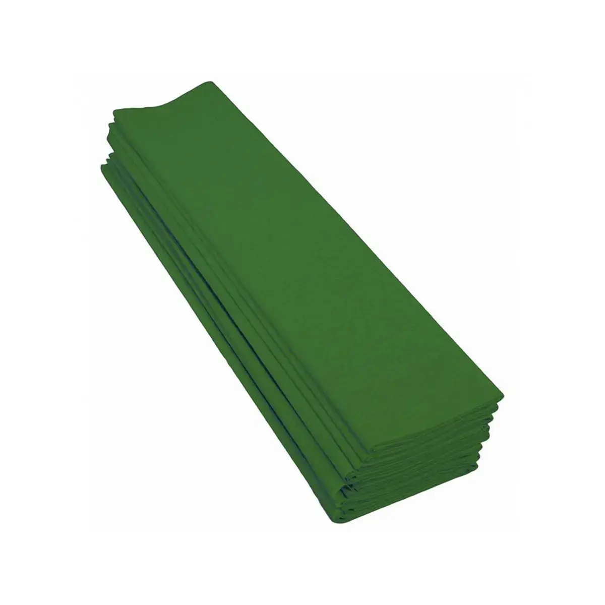 Papier crepon standard 0, 5x2m vert fonc&eacute; 10 feuilles - Clairefontaine photo du produit