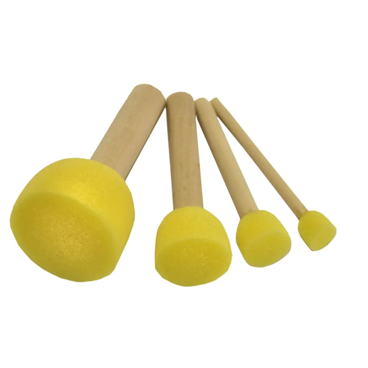 Lot de 10 brosses &agrave; pocher rondes soie Pinselfabrik - Tailles assorties - Hans p maier gmbh photo du produit