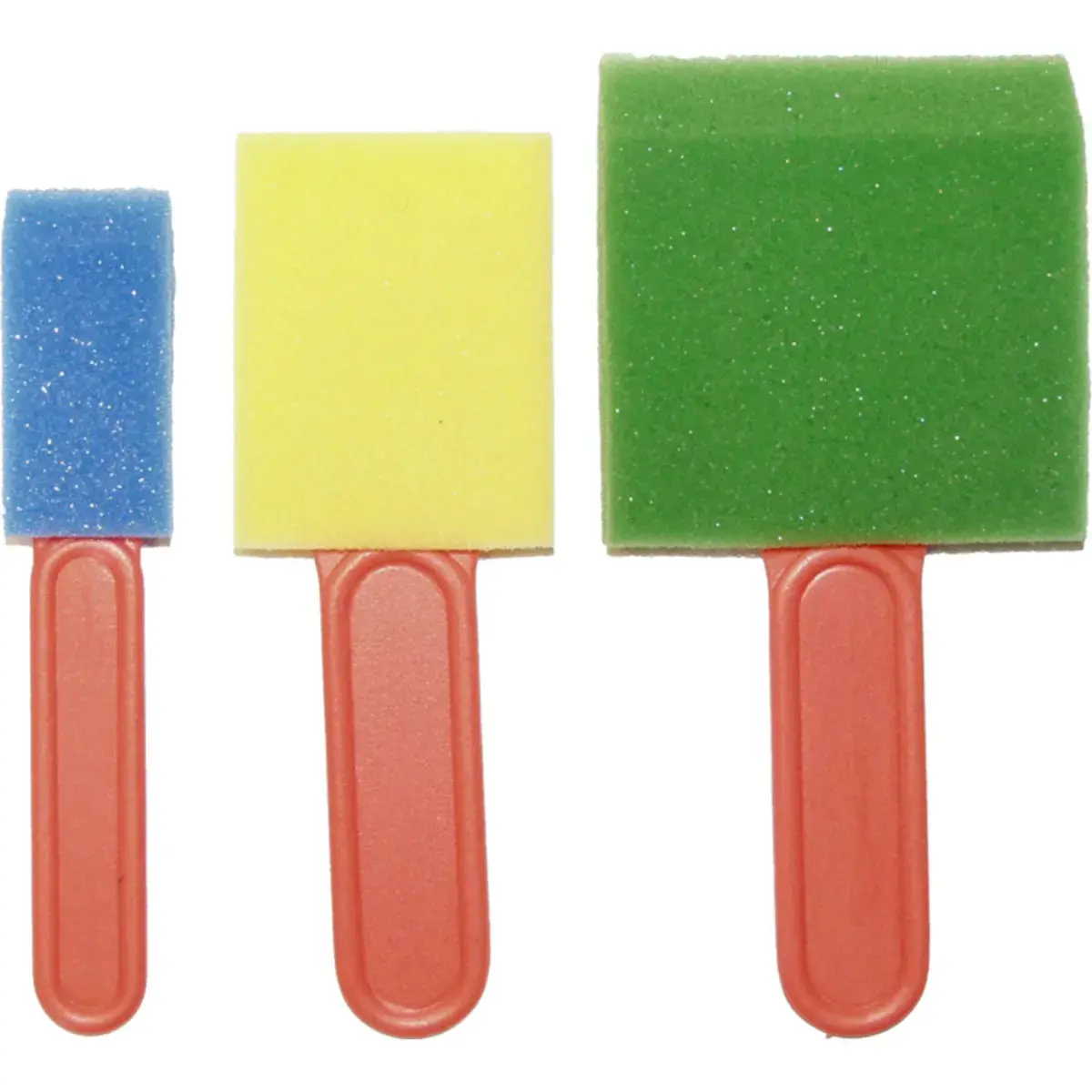 Lot de 3 pinceaux mousse plats Pinselfabrik 25 + 50 + 75 mm - Coloris assortis - Hans p maier gmbh photo du produit