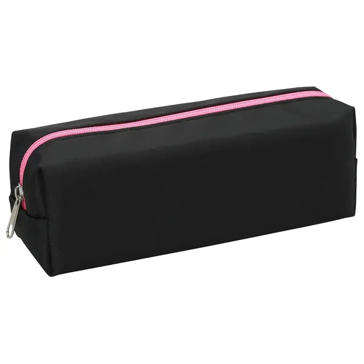 Trousses rectangulaires school "ecokids pop" noir zip fuchsia - Sign photo du produit